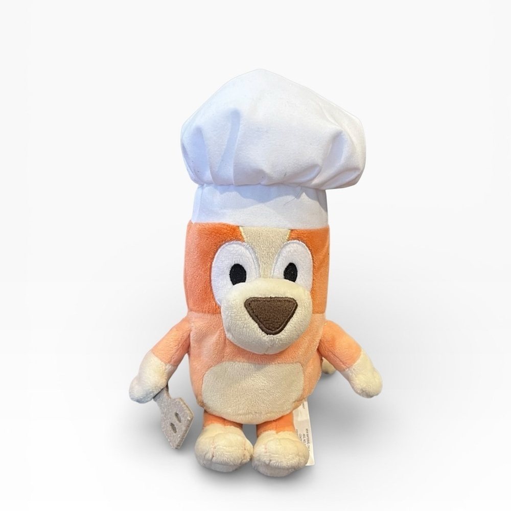 6” Chef bluey plush dog
